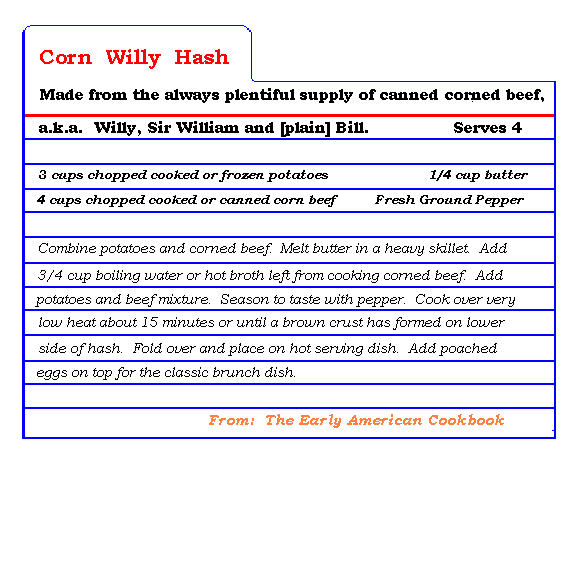 Corn Willy Hash